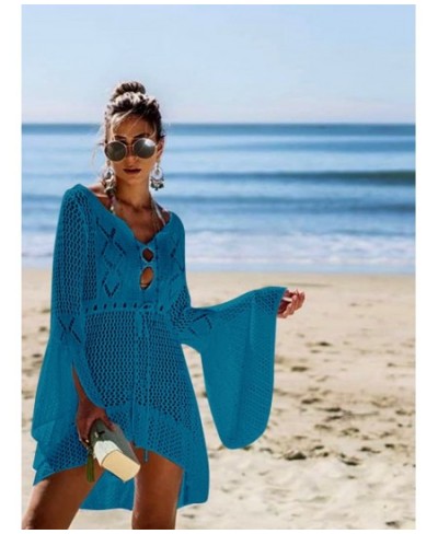 Sexy Cover Up Bikini Women Swimsuit Cover-up Beach Bathing Suit Beach Wear Knitting Swimwear Mesh Beach Dress Tunic Robe $31....