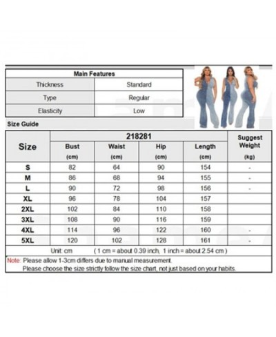 Plus Size V Neck Zipper Up Denim Jumpsuits 4XL Sleeveless Snow Wash Patchwork Jeans Romper Lady Sexy Elastic Skinny Club $78....