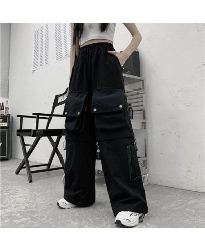 Disassembled Cargo Pants Women High Street Vintage Hip Hop Multi Pocket Sweatpants Women Loose Casual Trousers Women Pants $4...