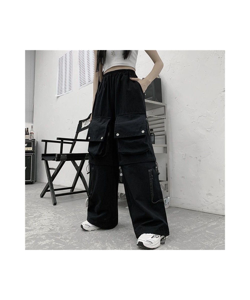 Disassembled Cargo Pants Women High Street Vintage Hip Hop Multi Pocket Sweatpants Women Loose Casual Trousers Women Pants $4...