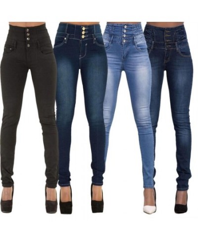 2023 Woman High Waist Jeans Slim Fit Sexy Skinny Hips Jeans Women Autumn Winter Pants High Quality Female Clothing $41.21 - J...