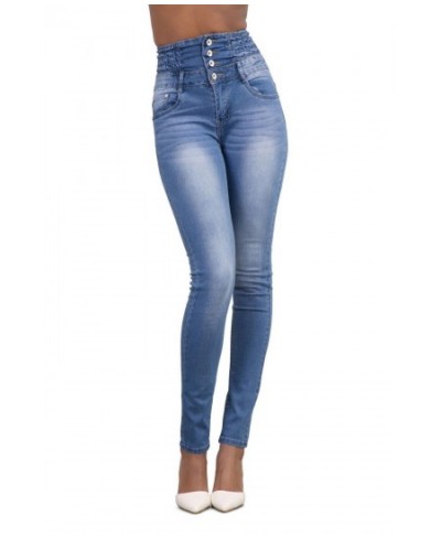 2023 Woman High Waist Jeans Slim Fit Sexy Skinny Hips Jeans Women Autumn Winter Pants High Quality Female Clothing $41.21 - J...