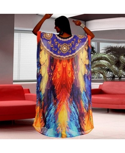 Multicolor Beach Maxi Dress Over Size Swimsuit Cover Up Ropa Mujer Vestido Transparente Vestidos De Verano $39.63 - Swimsuit