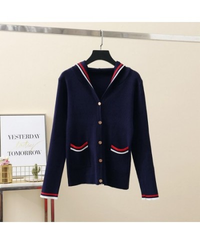 Autumn and Winter New Fashion Korean Women's Casual Sweater and Cardigan Long Sleeve V-neck Button Oversized Jacket Cardigan ...