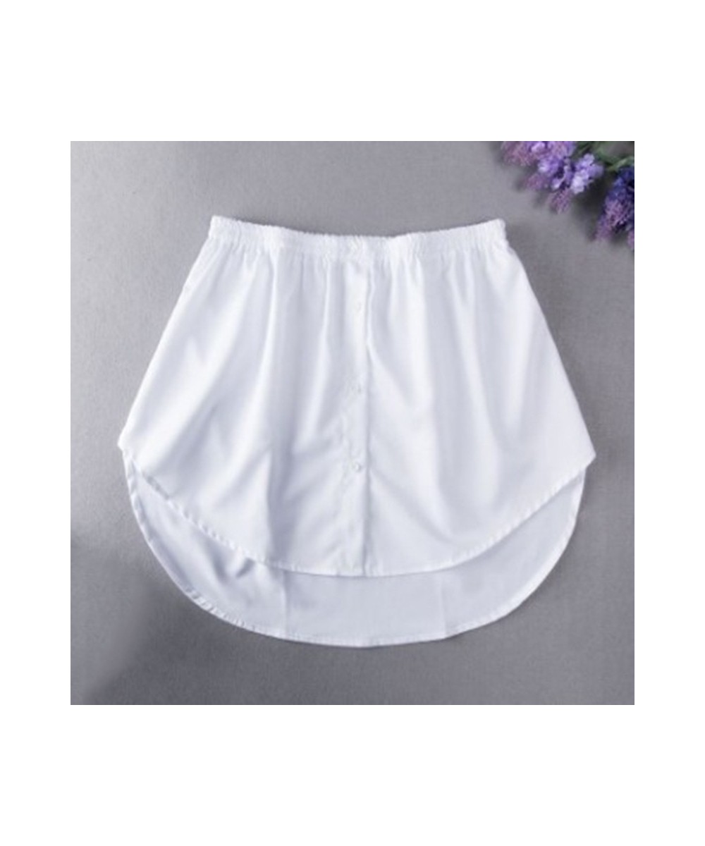 Women Girls Shirt Blouse Extender Adjustable Layering Faux Top Lower Sweep Mini Skirt False Hemline Splitting Underskirt $17....