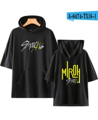 Kpop Stray Kids Hooded t shirt Women Men Harajuku Hip Hop t-shirt Straykids All Member Names Printed tshirt Streetwear Clothe...