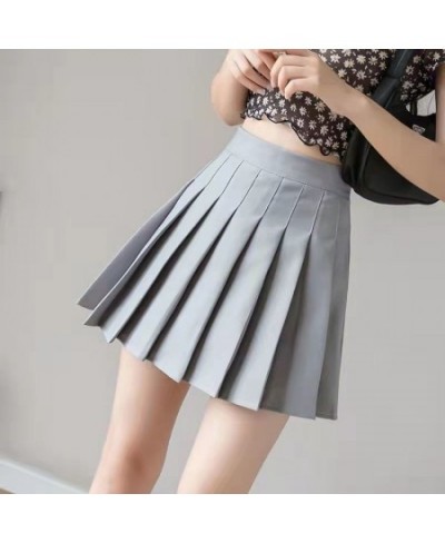 Korean Fashion Pleated Skirt Mini Skirts Womens 2023 Summer High Waist Kawaii Pink Black Plaid Skirt Harajuku Skirt Mujer $22...