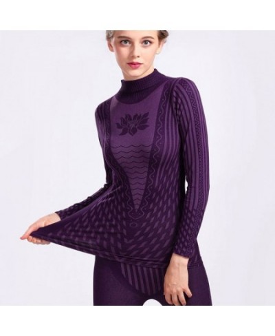 2022 Fashion Printed Striped Women's Thermal Underwear Set Winter Turtleneck Cotton Long Johns Women thermo Clothing Pajamas ...