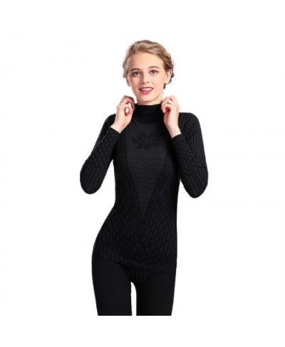 2022 Fashion Printed Striped Women's Thermal Underwear Set Winter Turtleneck Cotton Long Johns Women thermo Clothing Pajamas ...