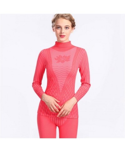 2022 Fashion Printed Striped Women's Thermal Underwear Set Winter Turtleneck Cotton Long Johns Women thermo Clothing Pajamas ...