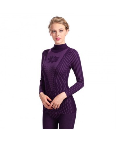 2022 Fashion Printed Striped Women's Thermal Underwear Set Winter Turtleneck Cotton Long Johns Women thermo Clothing Pajamas ...