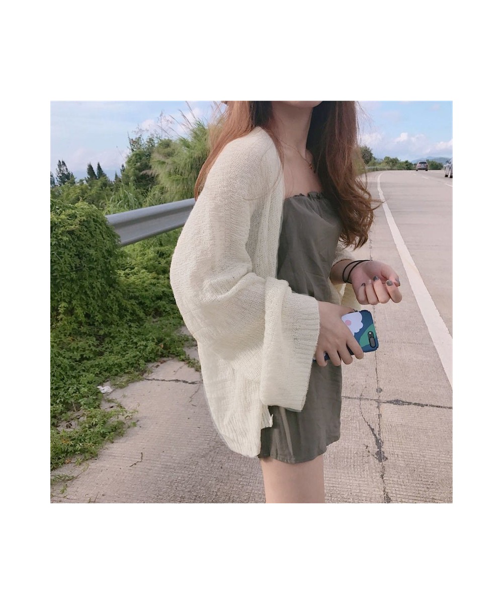 Cardigan Women Summer Sun-proof Hollow Out Solid Thin Soft Breathable Elegant Holiday Minimalist Female Fashion Ulzzang New I...