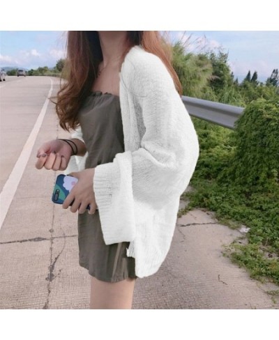 Cardigan Women Summer Sun-proof Hollow Out Solid Thin Soft Breathable Elegant Holiday Minimalist Female Fashion Ulzzang New I...