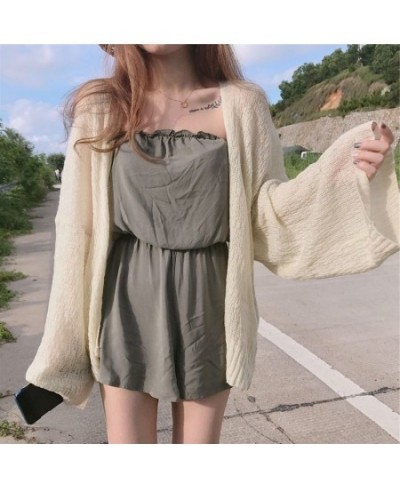 Cardigan Women Summer Sun-proof Hollow Out Solid Thin Soft Breathable Elegant Holiday Minimalist Female Fashion Ulzzang New I...