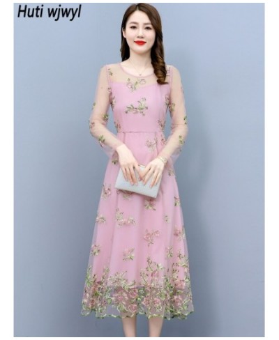 2023 Embroidery Floral Bodycon Dress Spring Summer Casual Luxury Prom Dress Women Elegant Party Night Maxi Vestidos $60.33 - ...