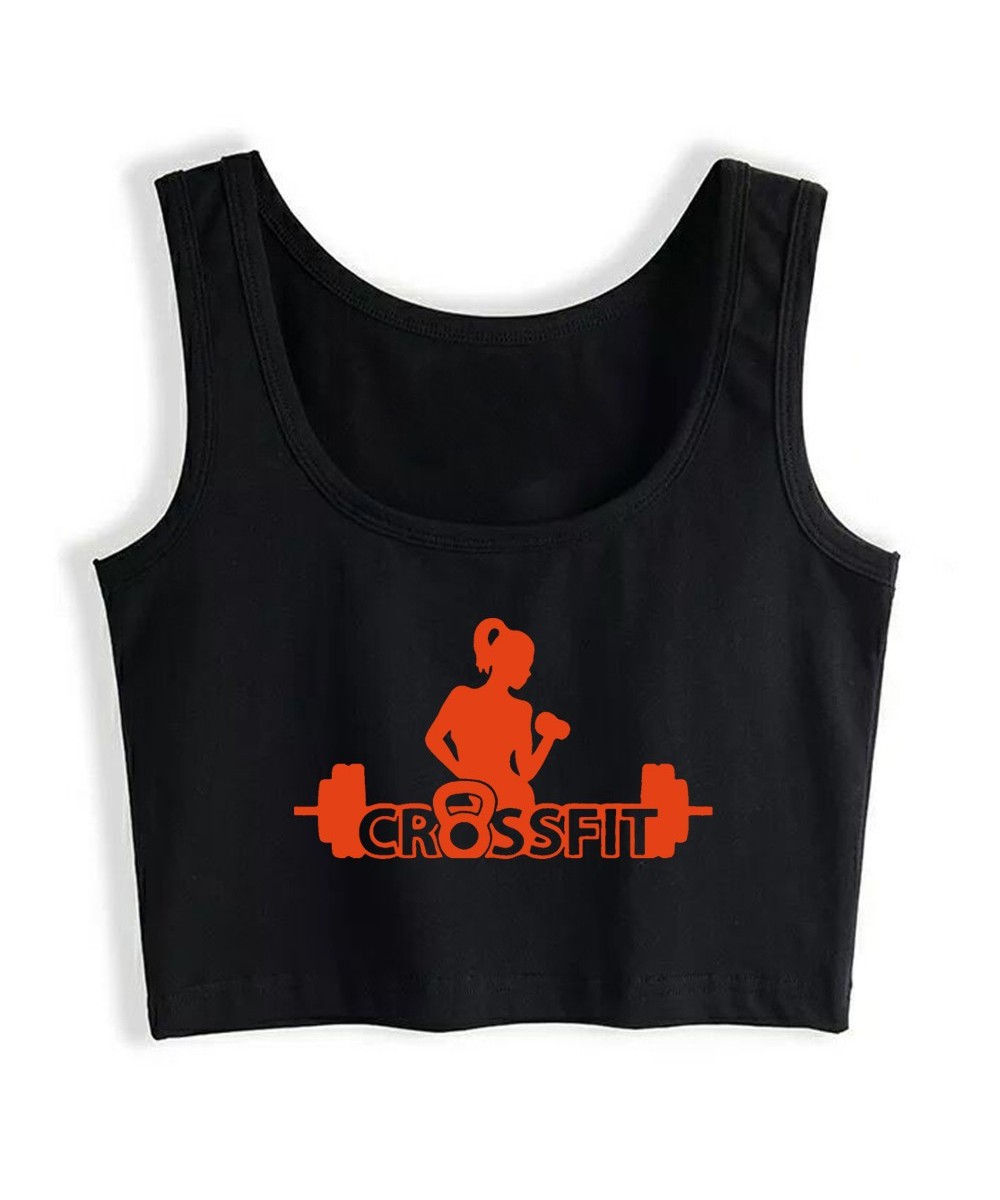 Crossfit Fitness Design Breathable Slim Fit Tank Top Women's Sport Workout Gift Idea Crop Tops Summer Camisole $22.15 - Tops ...