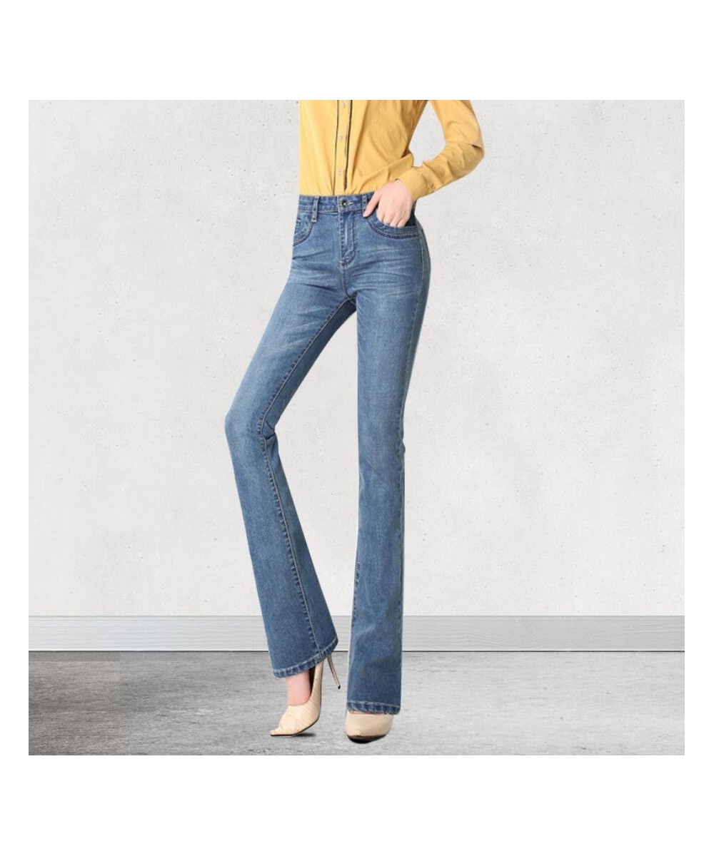 2023 Women's Jeans Trousers Jeans fashion high waist Stretch Flare Pants Slim Pants For Women r1476 $52.29 - Jeans