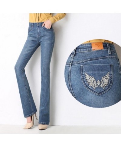 2023 Women's Jeans Trousers Jeans fashion high waist Stretch Flare Pants Slim Pants For Women r1476 $52.29 - Jeans