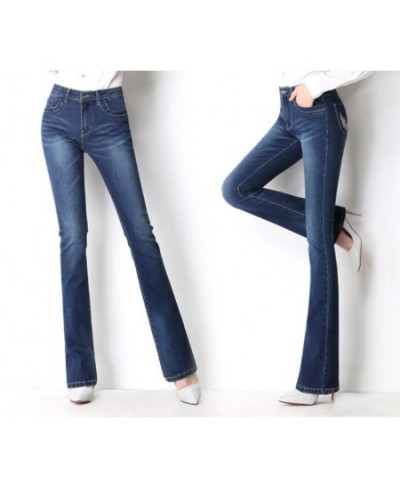 2023 Women's Jeans Trousers Jeans fashion high waist Stretch Flare Pants Slim Pants For Women r1476 $52.29 - Jeans