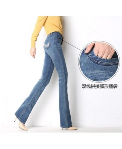 2023 Women's Jeans Trousers Jeans fashion high waist Stretch Flare Pants Slim Pants For Women r1476 $52.29 - Jeans