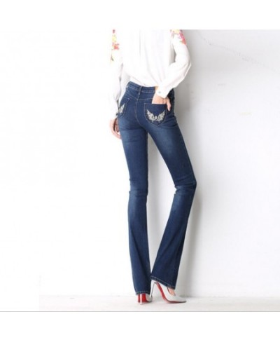 2023 Women's Jeans Trousers Jeans fashion high waist Stretch Flare Pants Slim Pants For Women r1476 $52.29 - Jeans