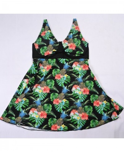 2023 Women's Swimsuits Plus Size Beach Tankini Two Piece Swim Suit Swimwear With Skirt Tummy Control Big Breasts Female Print...