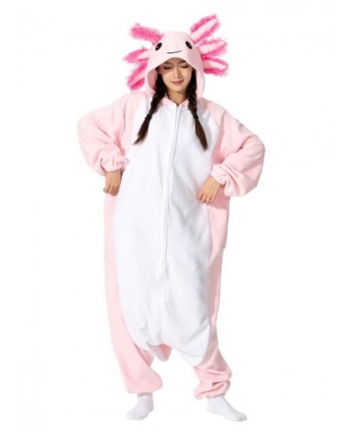 Halloween Onesie Cartoon Axolotl Pajama For Adult Kids Women Men Animal Kigurumis Pyjamas Homewear Cosplay Party Costume $55....