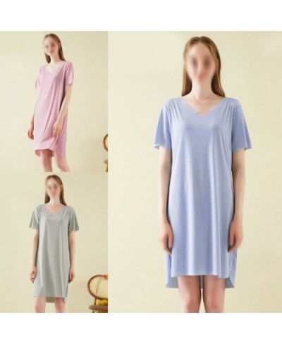 1pcs Women's Short Sleeve Nightdress New Summer Sleepwear Loose Home Clothing Daily Costumes Girl Birthday Gift $43.64 - Slee...