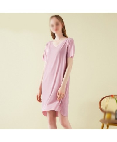 1pcs Women's Short Sleeve Nightdress New Summer Sleepwear Loose Home Clothing Daily Costumes Girl Birthday Gift $43.64 - Slee...