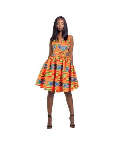 2023 autumn hot digital print African women's fashion sexy backless dress Middle East dress $35.47 - Skirts