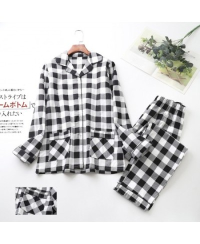 Ladies Autumn and Winter Cartoon Pattern Cotton Brushed Home Clothing Flannel Pajamas Set Women Confinement Clothes Set $42.9...