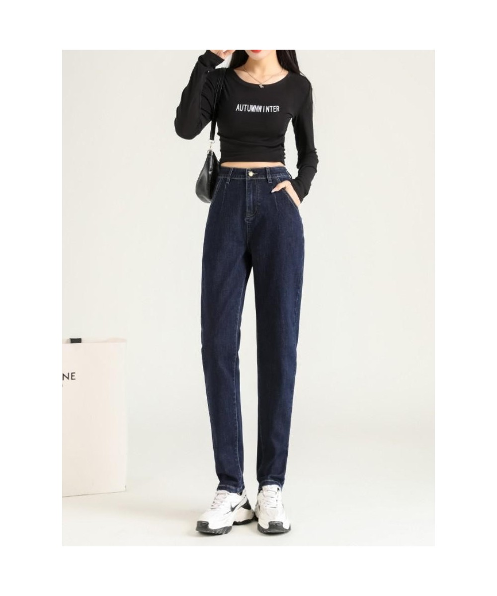 Summer 2023 New Straight Harlan Jeans Women's Loose Fit High Waist Slim Versatile Colorless $48.41 - Jeans