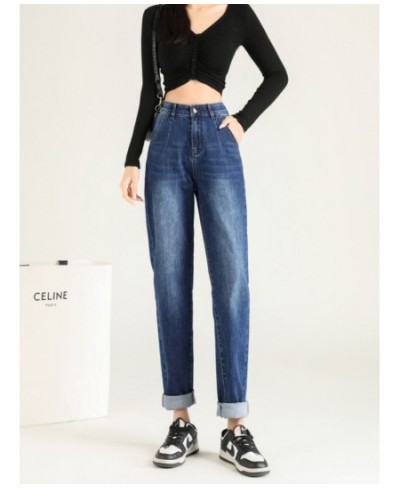 Summer 2023 New Straight Harlan Jeans Women's Loose Fit High Waist Slim Versatile Colorless $48.41 - Jeans