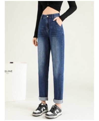 Summer 2023 New Straight Harlan Jeans Women's Loose Fit High Waist Slim Versatile Colorless $48.41 - Jeans