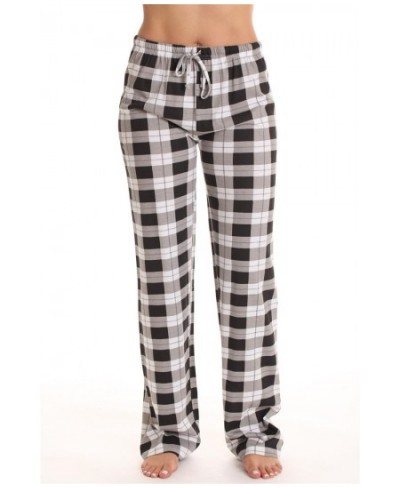 Spring And Autumn Women's Clothing Cross-border Classic Lattice Home Leisure Pants Hoome Loose Women's Pants $66.16 - Sleepwears