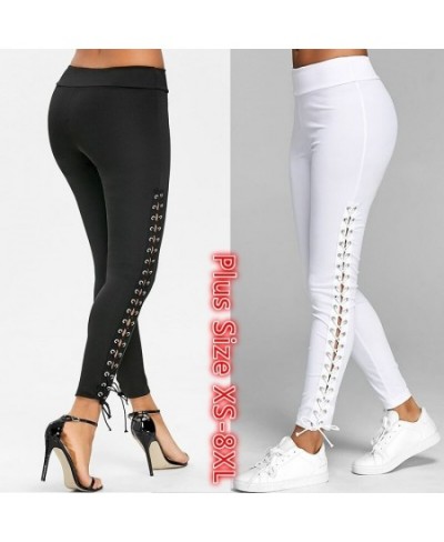 2022 Women High Waist Slim Skinny Female Leggings Stretchy Pants Jeggings Pencil Pants Large Size Bodysuit Pants $26.17 - Pan...