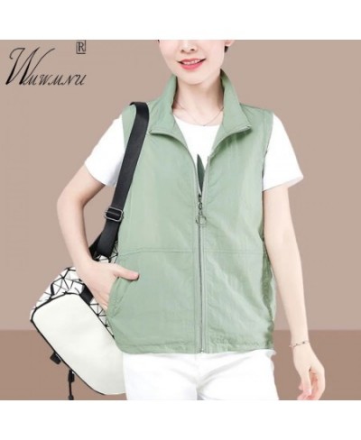 Casual Liner Cropped Summer Vest Women Lightweight Basic Turndown Collar Sleeveless Jackets Solid Color Classic Chaleco Mujer...