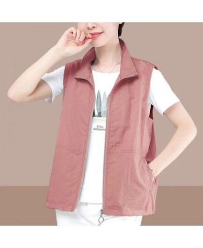 Casual Liner Cropped Summer Vest Women Lightweight Basic Turndown Collar Sleeveless Jackets Solid Color Classic Chaleco Mujer...