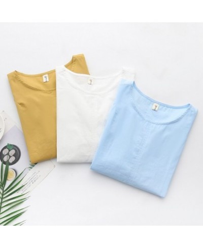 New 2023 Spring Summer Women T Shirt Oversized Big Plus Size Half Sleeve Ladies Casual Solid Tee Shirts $34.60 - Plus Size Cl...