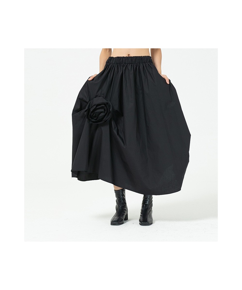 Three Dimensional Flowers Bud Skirt Shows Thin Fashion Decorative Skirt New Design In Spring 2023 Irregular Skirts TH1167 $42...