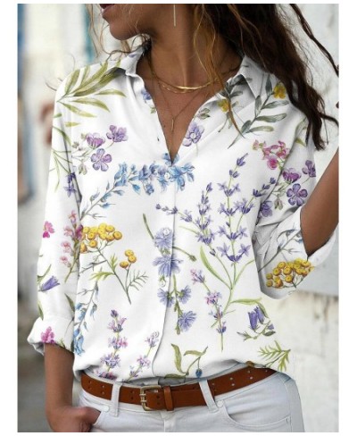 Elegant Shirt Women Fashion Temperament Loose Women Shirts Casual Long Sleeve Tops $32.86 - Women Tops