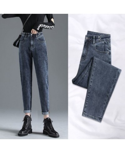 Jeans for Women Solid Denim Women Jeans Stretchy Harem Loose Full Length Lady Jeans Pants Full-length Jeans for Women T940 $4...