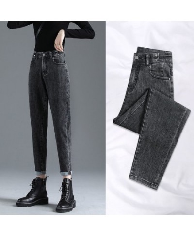 Jeans for Women Solid Denim Women Jeans Stretchy Harem Loose Full Length Lady Jeans Pants Full-length Jeans for Women T940 $4...