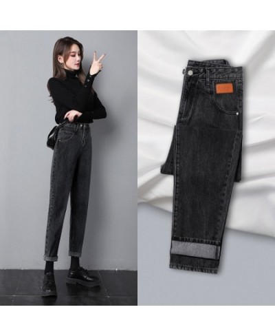 Jeans for Women Solid Denim Women Jeans Stretchy Harem Loose Full Length Lady Jeans Pants Full-length Jeans for Women T940 $4...