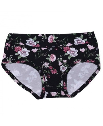 4XL-12XL Sexy Women's Mid Waist Panties High Elasticity Underwear Breathable Large Size Floral Briefs Lingerie Female $14.13 ...