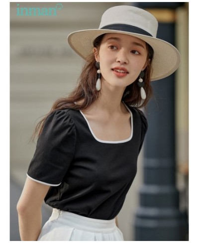 Summer Women's T-shirt Short Sleeve Woman Clothes Versatile Stripe Top Women Kawaii Polo Lapel Fashion Woman Blouses $35.08 -...