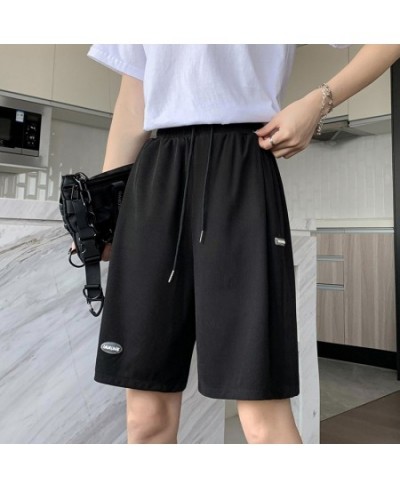 Women Plus Size High Waist Loose Shorts Short SweatPants Streetwear Womens Shorts 2023 Hot Summer Casual Ice Silk Biker Short...