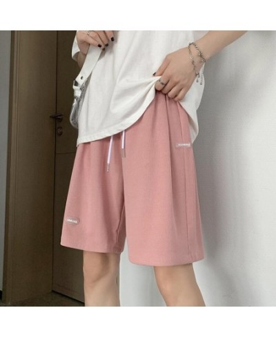 Women Plus Size High Waist Loose Shorts Short SweatPants Streetwear Womens Shorts 2023 Hot Summer Casual Ice Silk Biker Short...