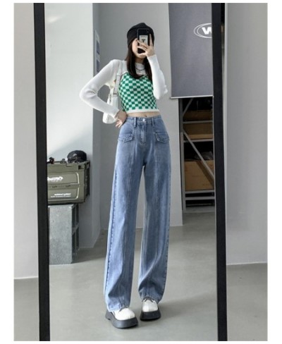 Women Jeans Wide Leg Pants Mom Femme Black Blue Jeans High Waist Woman Trousers 2022 Pantalones Spodnie Damskie $56.50 - Jeans