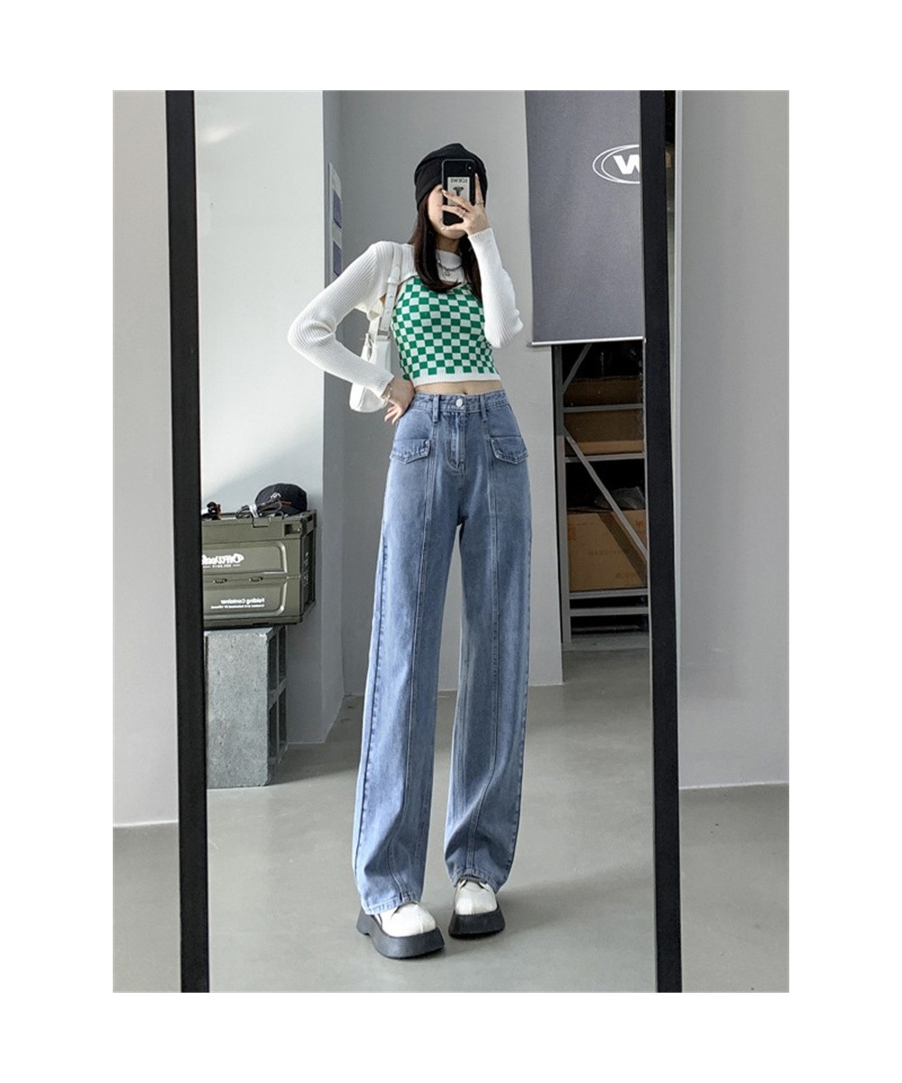 Women Jeans Wide Leg Pants Mom Femme Black Blue Jeans High Waist Woman Trousers 2022 Pantalones Spodnie Damskie $56.50 - Jeans